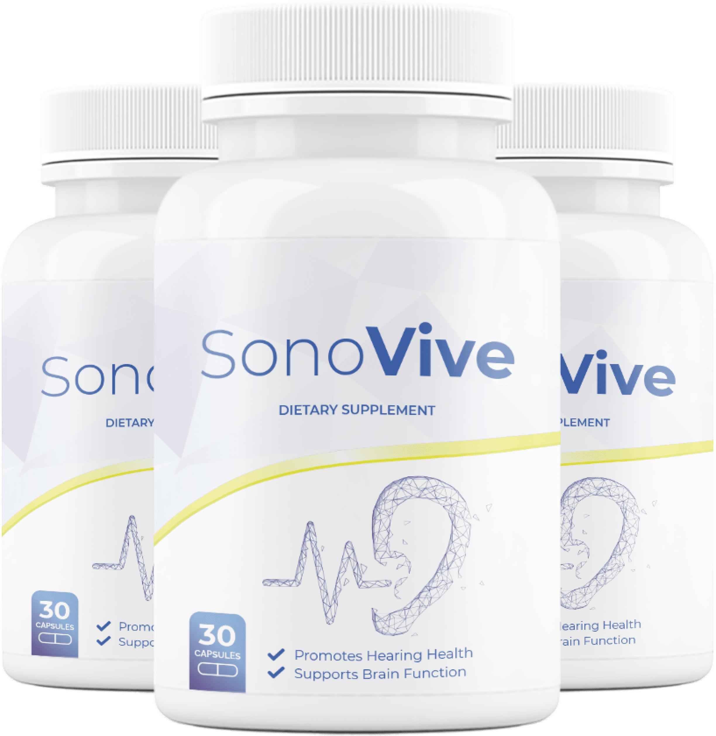 SonoVive supplement product or wellness information illustration